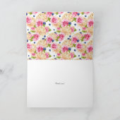 Waterverf Garden Tea Party Kaart (Binnen)