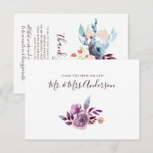 Waterverf Garden Wedding Bedankt (Voorkant / Achterkant)