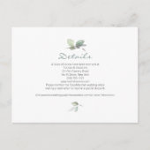 Waterverf Garden Wedding Briefkaart (Voorkant)