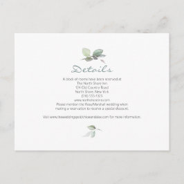 Waterverf Garden Wedding Briefkaart