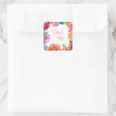 Waterverf Garden Wedding Dank jullie Stickers (Tas)