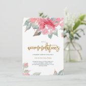 WATERVERF GARDEN WEDDING hotelkaart Informatiekaartje (Staand voorkant)