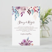 Waterverf Garden Wedding Kaart (Staand voorkant)