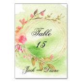 Waterverf Garden Wedding Kaart (Voorkant)