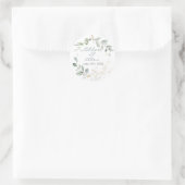 Waterverf Garden Wedding Ronde Sticker (Tas)