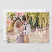WATERVERF GARDEN WEDDING Save the Date Card (Voorkant)