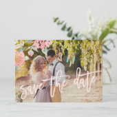 WATERVERF GARDEN WEDDING Save the Date Card (Staand voorkant)