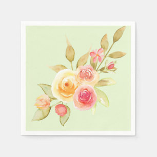 Waterverf Garden Wedding Servet