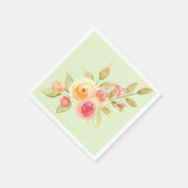 Waterverf Garden Wedding Servet (Hoek)