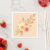 Waterverf Garden Wedding Servet (Insitu)