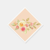 Waterverf Garden Wedding Servet (Hoek)