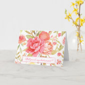 Waterverf Garden Wedding zal je zijn mijn Bridesma Kaart (Gele Bloem)