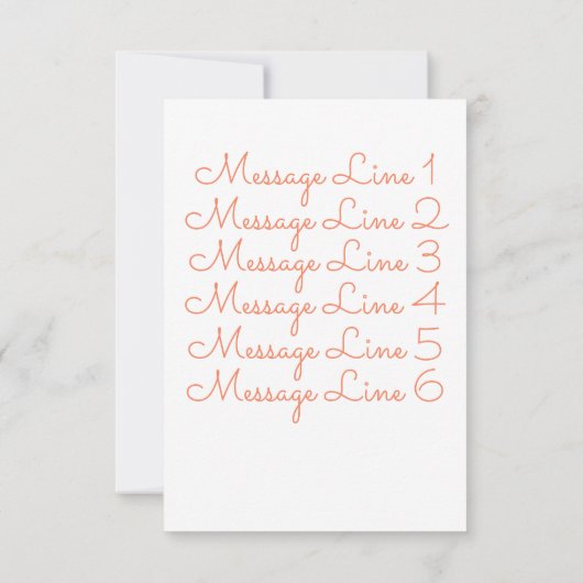 Waterverf Garden Wreath Bedankkaart (Achterkant)