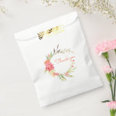 Waterverf Garden Wreath Bedankzakje (Gezegeld)