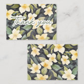 Waterverf Gardenia's van dankbaarheid Notitiekaartje (Voorkant / Achterkant)