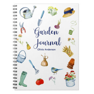 Waterverf Gardening Journal Spiral Notitieboek
