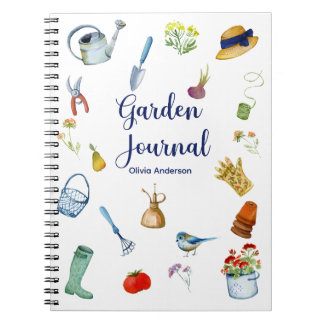 Waterverf Gardening Journal Spiral Notitieboek