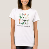 Waterverf Gardening op maat T-shirt (Voorkant)