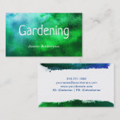 Waterverf Gardening Tuin Keeper Visitekaartje (Voorkant / Achterkant)
