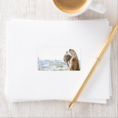 Waterverf Gargoyle van de Notre Dame Etiket (Insitu)