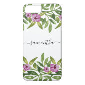 Waterverf garland handgeschreven kalligrafie flora Case-Mate iPhone case (Achterkant)