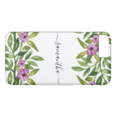 Waterverf garland handgeschreven kalligrafie flora Case-Mate iPhone case (Achterkant (Horizontaal))