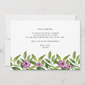 Waterverf Garland, jij wordt mijn bruidsmeisje Kaart (Achterkant)