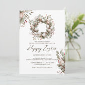 Waterverf Garland | Paaspicknick en eierjacht Kaart (Staand voorkant)