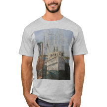 Waterverf Garnalenboot Kust Gevist T-shirt