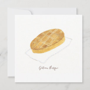 Waterverf Gâteau Basque Kaart