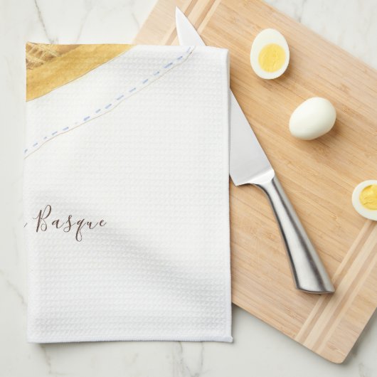 Waterverf Gâteau Basque Theedoek