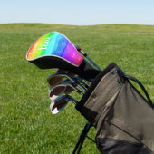 waterverf Gay Pride Rainbow "Love is Love" Golfheadcover (Insitu)