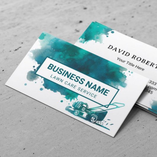 Waterverf gazon zorg & landschapsarchitectuur serv visitekaartje