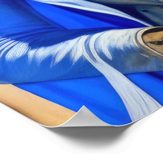 Waterverf Geavanceerd mannelijk Mode model Poster (Hoek)