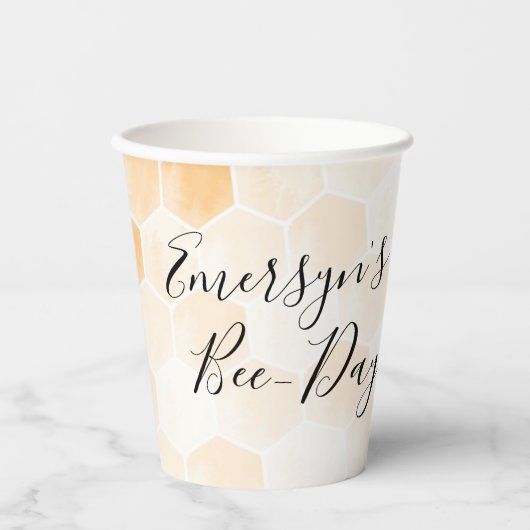 Waterverf Gebaard Papieren Bekers (Voorkant)