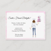 Waterverf gebak met tintje visitekaartje (Voorkant)