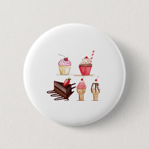 Waterverf gebakken banketbakkerswaren koekjes geba ronde button 5,7 cm