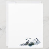 Waterverf gebergte — papier (Achterkant)