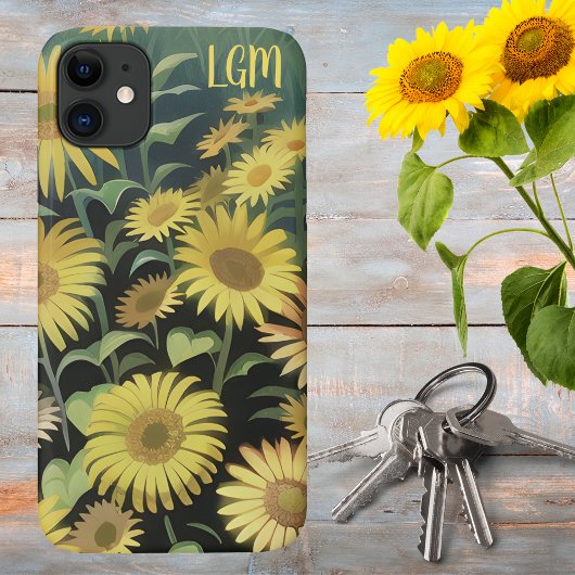 Waterverf Gebied van de Gele Wildbloemen Case-Mate iPhone Case