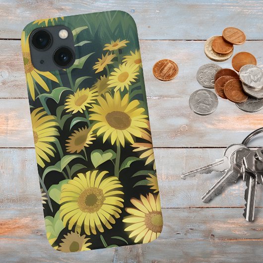 Waterverf Gebied van de Gele Wildbloemen Case-Mate iPhone Case