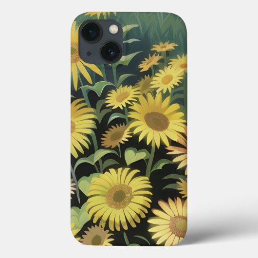 Waterverf Gebied van de Gele Wildbloemen Case-Mate iPhone Case (Achterkant)