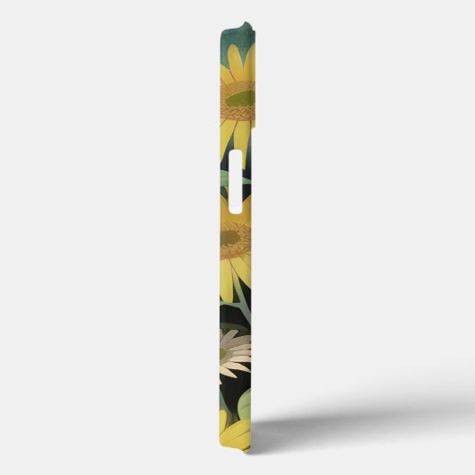 Waterverf Gebied van de Gele Wildbloemen Case-Mate iPhone Case (Achterkant / Rechts)