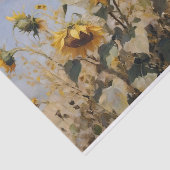 Waterverf Gebied van Zonnebloemen Decoupage Tissuepapier (Detail)