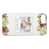 Waterverf gebladerte foto kerst Case-Mate iPhone case (Achterkant (Horizontaal))