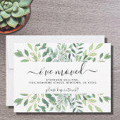 Waterverf gebladerte in beweging aankondiging