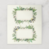 Waterverf gebladerte met een vogel | Vakantie Plaatskaartje (Buitenkant ongevouwen)