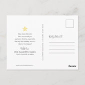  Waterverf Geboorte Christelijke Kerstmis Briefkaart (Achterkant)