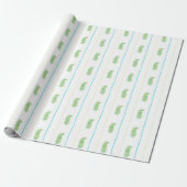 Waterverf Geboorte Kerstmiskraam Greenery Cadeaupapier (Uitgerold)