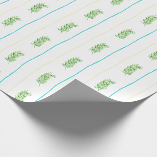 Waterverf Geboorte Kerstmiskraam Greenery Cadeaupapier (Hoek)