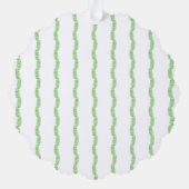 Waterverf Geboorte Monogram Crest Kerstmis Ornament Kaart (Achterkant)